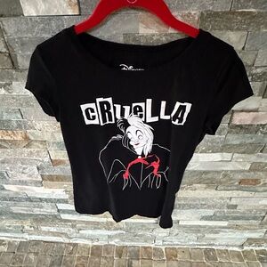 Disney Black and Red Cruella Tee